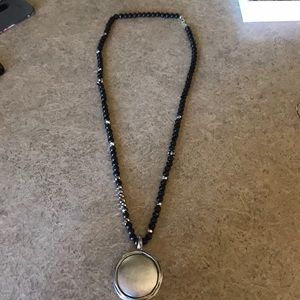 Beaded long necklace